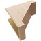 Ekena Millwork 8"W x 16"D x 16"H Classic Burlington Rough Cedar Woodgrain TimberThane Corbel, Primed Tan CORUR08X16X16BURRCPR - alternate 5